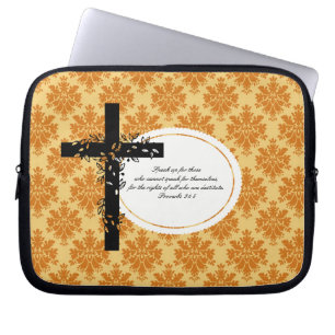Proverbs 31:8 Laptop or Netbook Carrier Sleeve