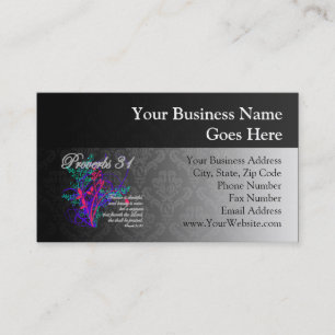 Proverbs 31 Bible Christian Women's Business Card