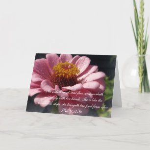 Proverbs 31 Collection ~ Proverbs 31:13-14 Card