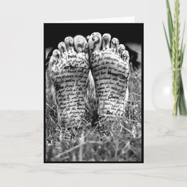 proverbs 31 feet card (Front)