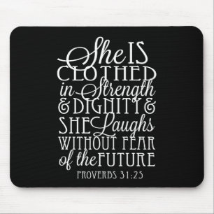 Proverbs 31 Gifts - Clothed in Strength & Dignity Mouse Mat