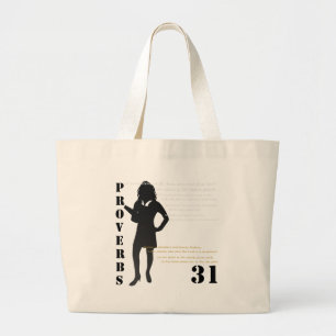 proverbs 31 large tote bag
