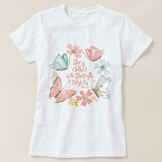 Proverbs 31 | Modern Christian Aesthetic T-Shirt (Design Front)