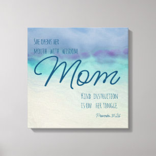 Proverbs 31 Mum Canvas Print