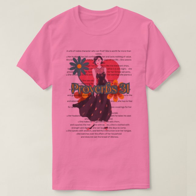 Proverbs 31 retro tee unisex (Design Front)