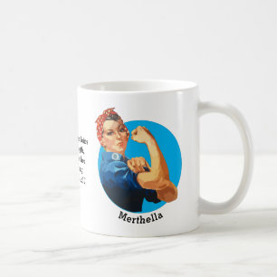 Proverbs 31 ROSIE RIVETER Personalised Coffee Mug
