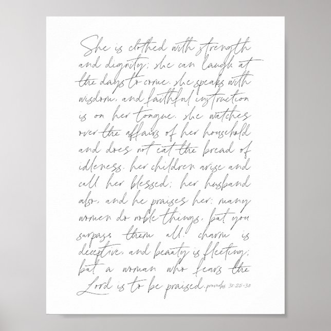 Proverbs 31 Script Poster (Front)