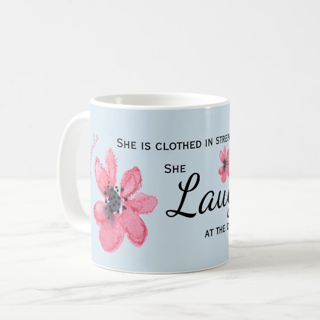 Proverbs 31 Strong Woman Mug (Front Left)