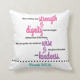 Proverbs 31 Throw Pillow