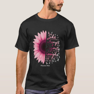 Proverbs 31 Verse Christian Breast Cancer Awarenes T-Shirt
