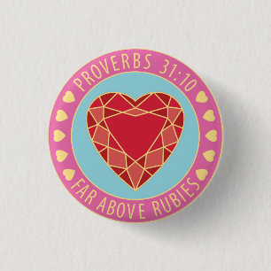 Proverbs 31 Virtuous Woman Far Above Rubies Pin