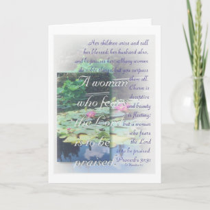 Proverbs 31 woman card