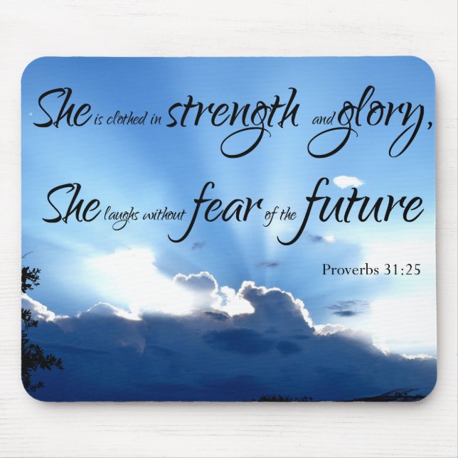 Proverbs 31 Woman Gift Mouse Mat (Front)