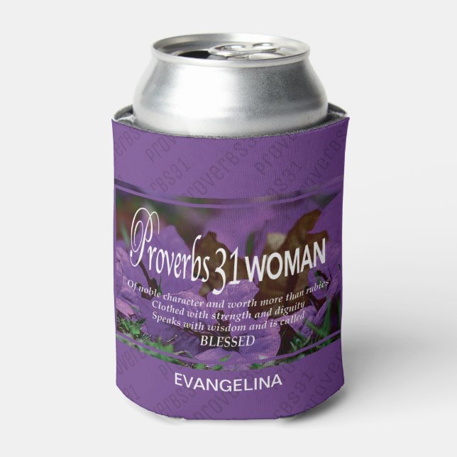 PROVERBS 31 WOMAN Personalised Can Cooler (Can Front)