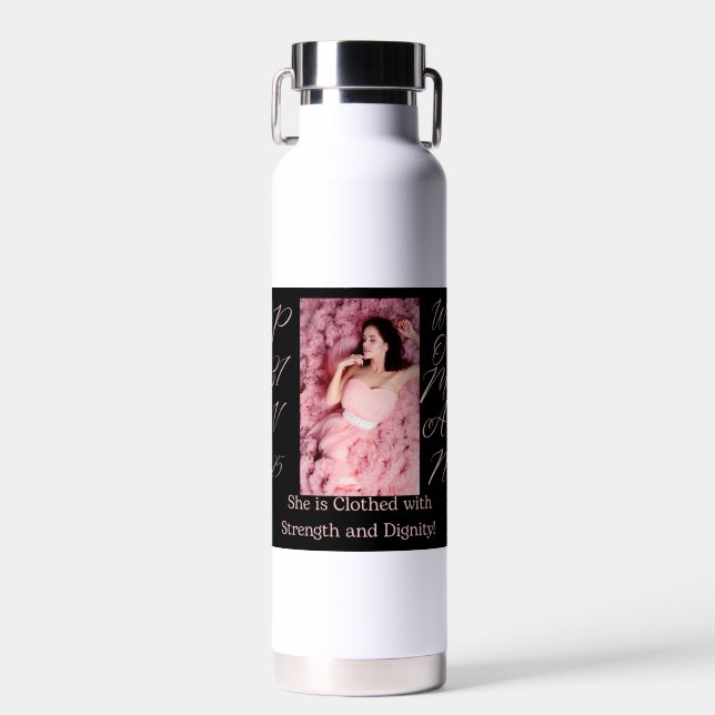 Proverbs 31 Woman Water Bottle (Front)