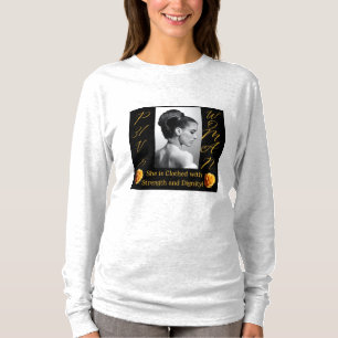 PROVERBS 31 WOMAN WHITE LONG SLEEVE T-SHIRT