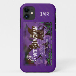 PROVERBS 31 Worth More Than Rubies PURPLE Case-M iPhone 11 Case