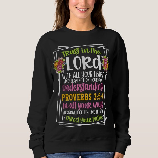 Proverbs 35-6 Bible Verse Religious Christian Men  Sweatshirt (Front)