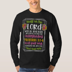 Proverbs 35-6 Bible Verse Religious Christian Men  T-Shirt