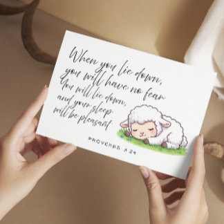 Proverbs 3:24 Bible Verse Jw Encouragement Card