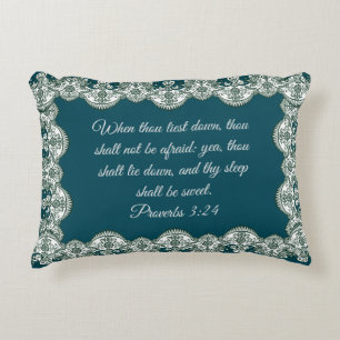 Proverbs 3:24  decorative cushion