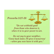 Proverbs 3:27-28 Bible Verse Memory Card