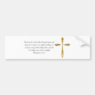 Proverbs 3:5-6 bumper sticker