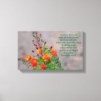 Proverbs 3:5-6 canvas print