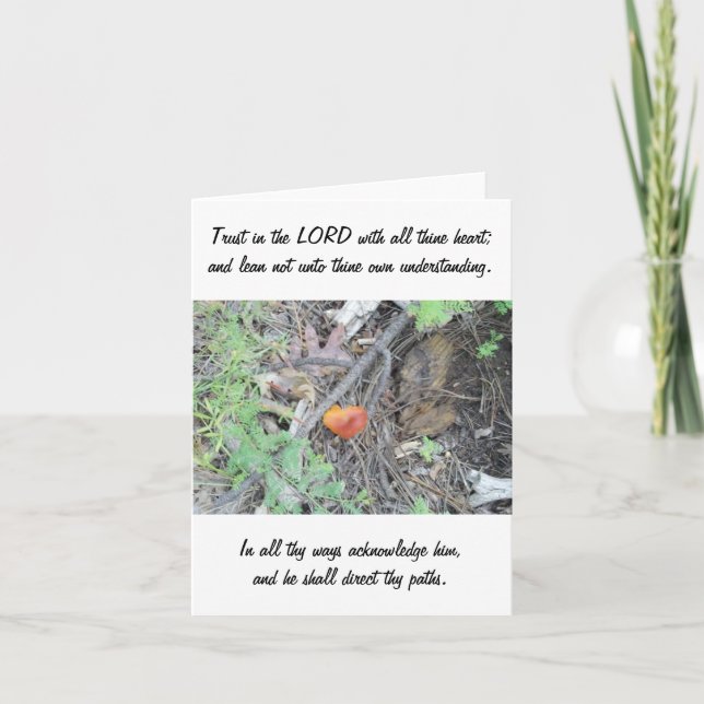 Proverbs 3:5-6 card (Front)