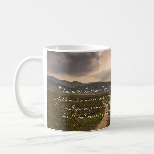 Proverbs 3; 5-6 | Inspirational Coffee Mug (Left)