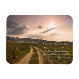 Proverbs 3; 5-6 - Inspirational Magnet