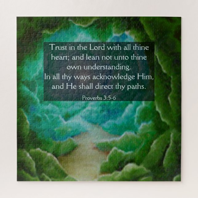 Proverbs 3:5-6  jigsaw puzzle (Vertical)