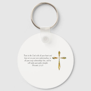 Proverbs 3:5-6 key ring
