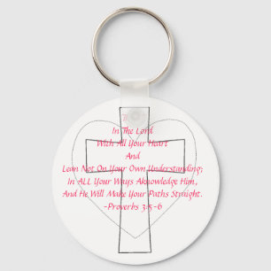 Proverbs 3:5-6 key ring