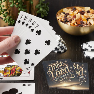 Proverbs 3:5-6 Lighted by Faith Playing Cards