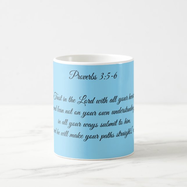 Proverbs 3:5-6 Mug (Center)