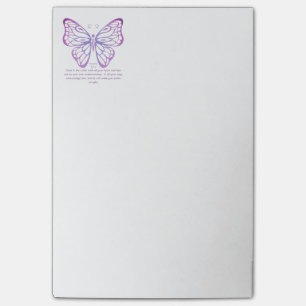 Proverbs 3:5,6 Scripture Inspiration Butterfly Post-it Notes