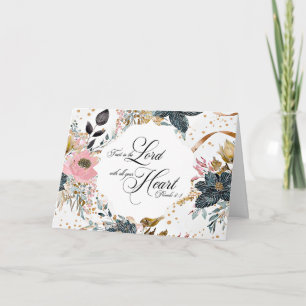 Proverbs 3:5-6 Trust in the Lord Bible Verse  Card