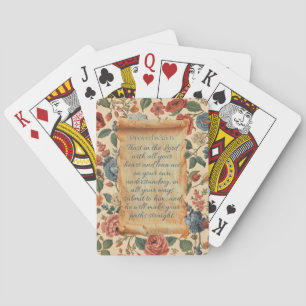 Proverbs 3:5–6 Trust in the Lord Bible Verse Playing Cards