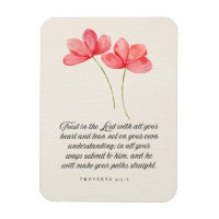 Proverbs 3:5–6 Trust in the Lord Pink Floral