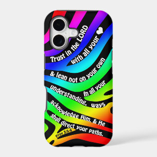 Proverbs 3:5-6 Trust in the Lord - Rainbow Zebra