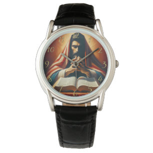 Proverbs 3:5 holy bible with hands  watch