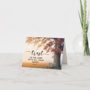 Proverbs 3:5 Trust in the Lord with all your Heart Card