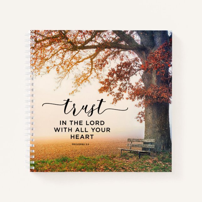 Proverbs 3:5 Trust in the Lord with all Your Heart Notebook (Front)