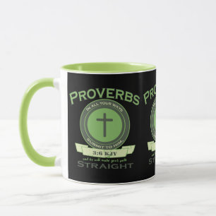 Proverbs 3:6 KJV Bible Verse Two-Tone Mug