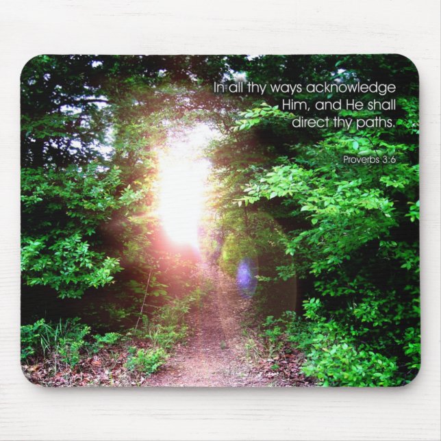 Proverbs 3:6 - Mousepad (Front)