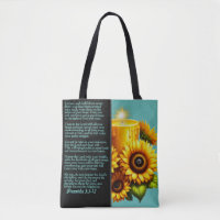 Proverbs 3 Bible Verse With Sunflower Candle