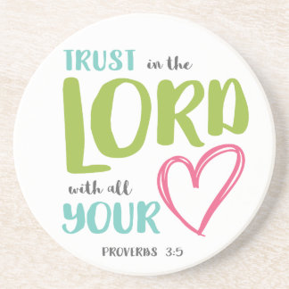 PROVERBS 3 VERSE 5 COASTER