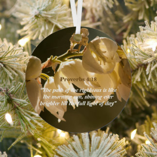 Proverbs 4:18 metal tree decoration