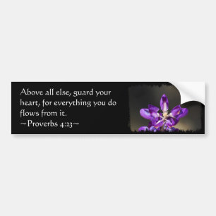 Proverbs 4:23 bumper sticker